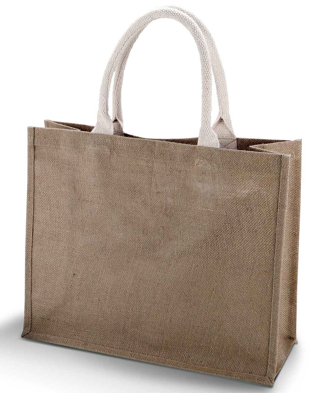 Jute beach bag. in Cappuccino