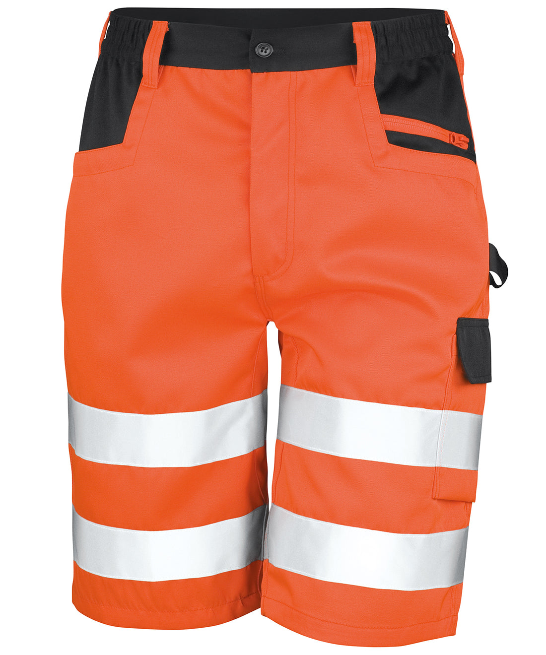 Safety cargo shorts in Orange