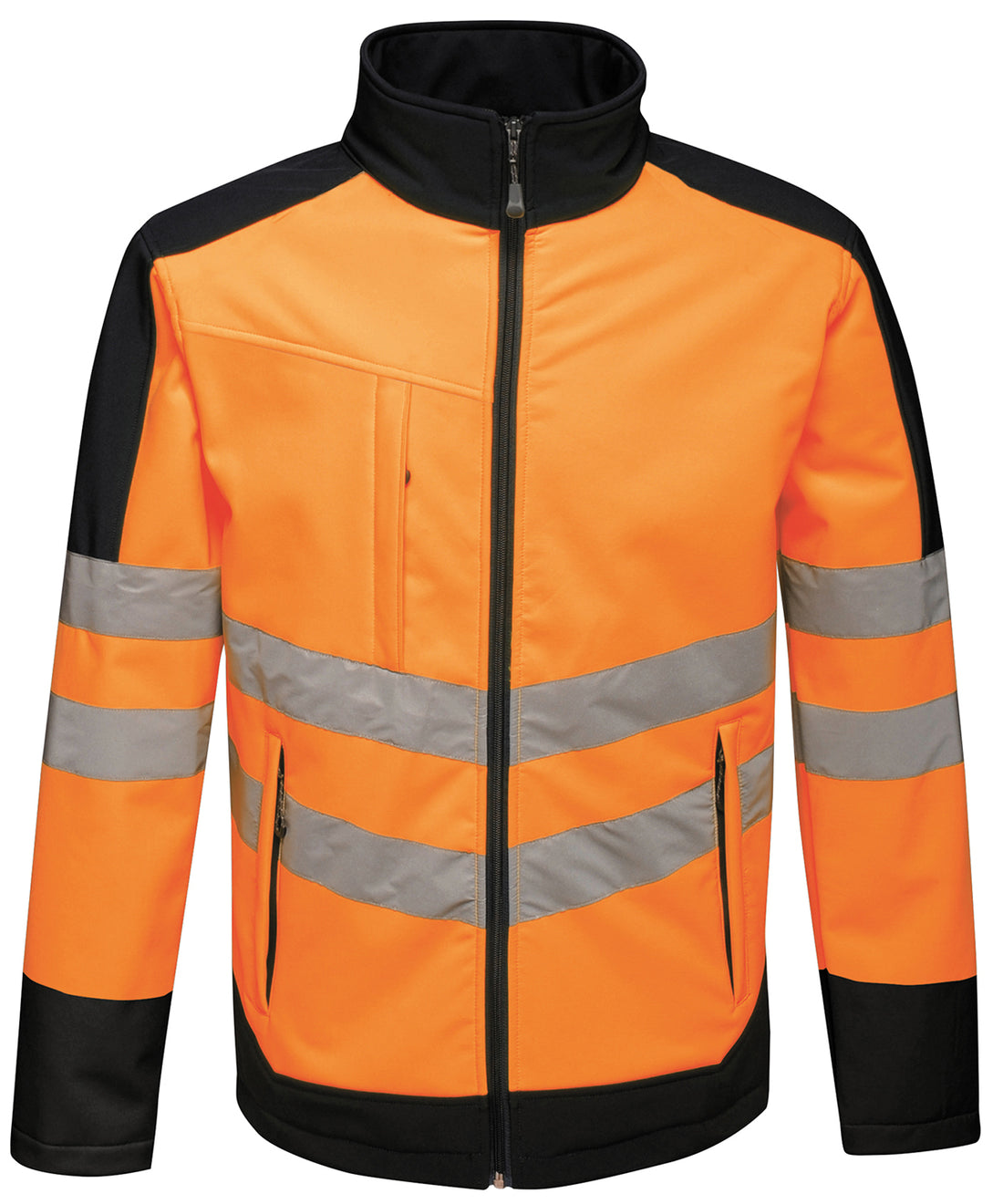 High-vis pro softshell in Orange/Navy