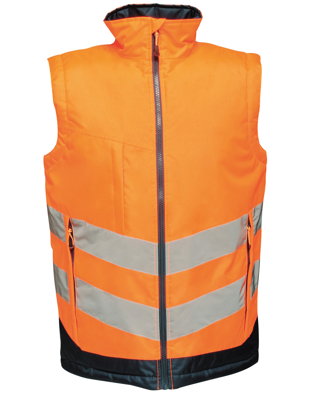 High-vis pro bodywarmer in Orange/Navy