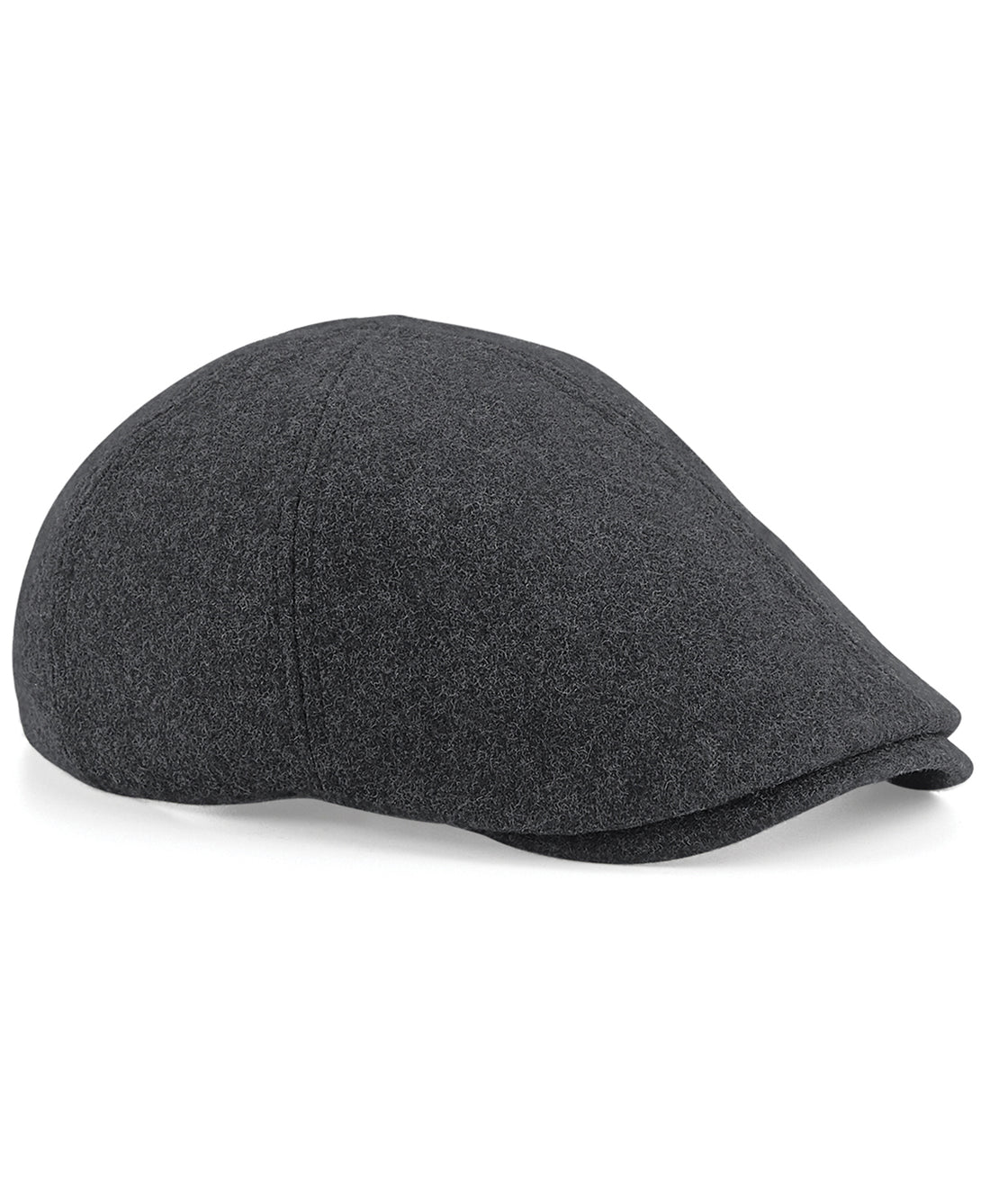 Melton wool ivy cap in Charcoal Marl