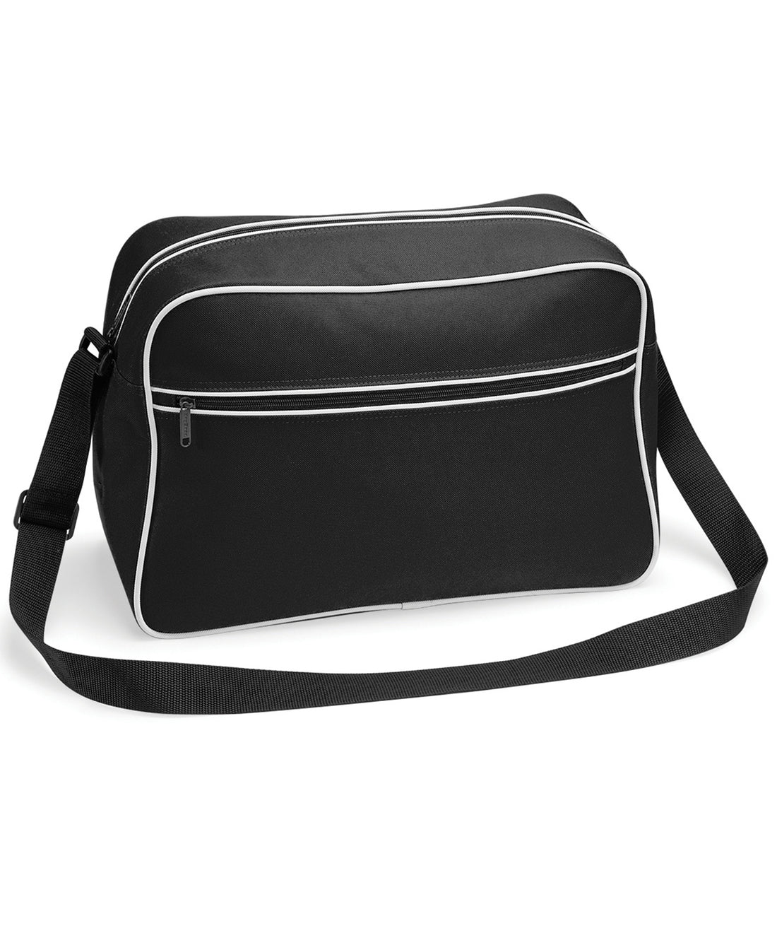 Retro shoulder bag in Black/White
