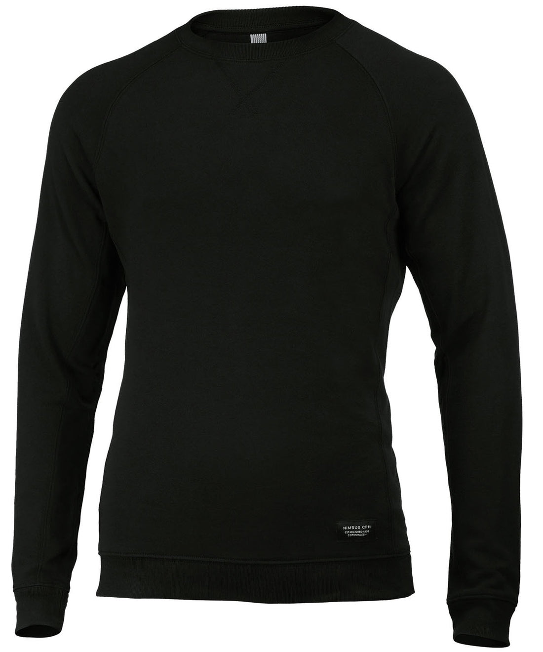 Newport – luxury lightweight crewneck in Black