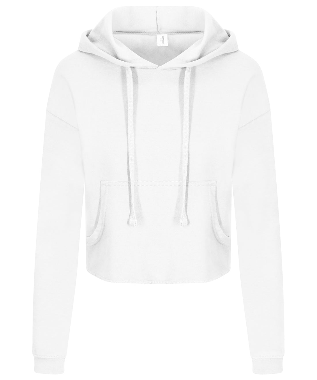 Women's cropped hoodie in Arctic White