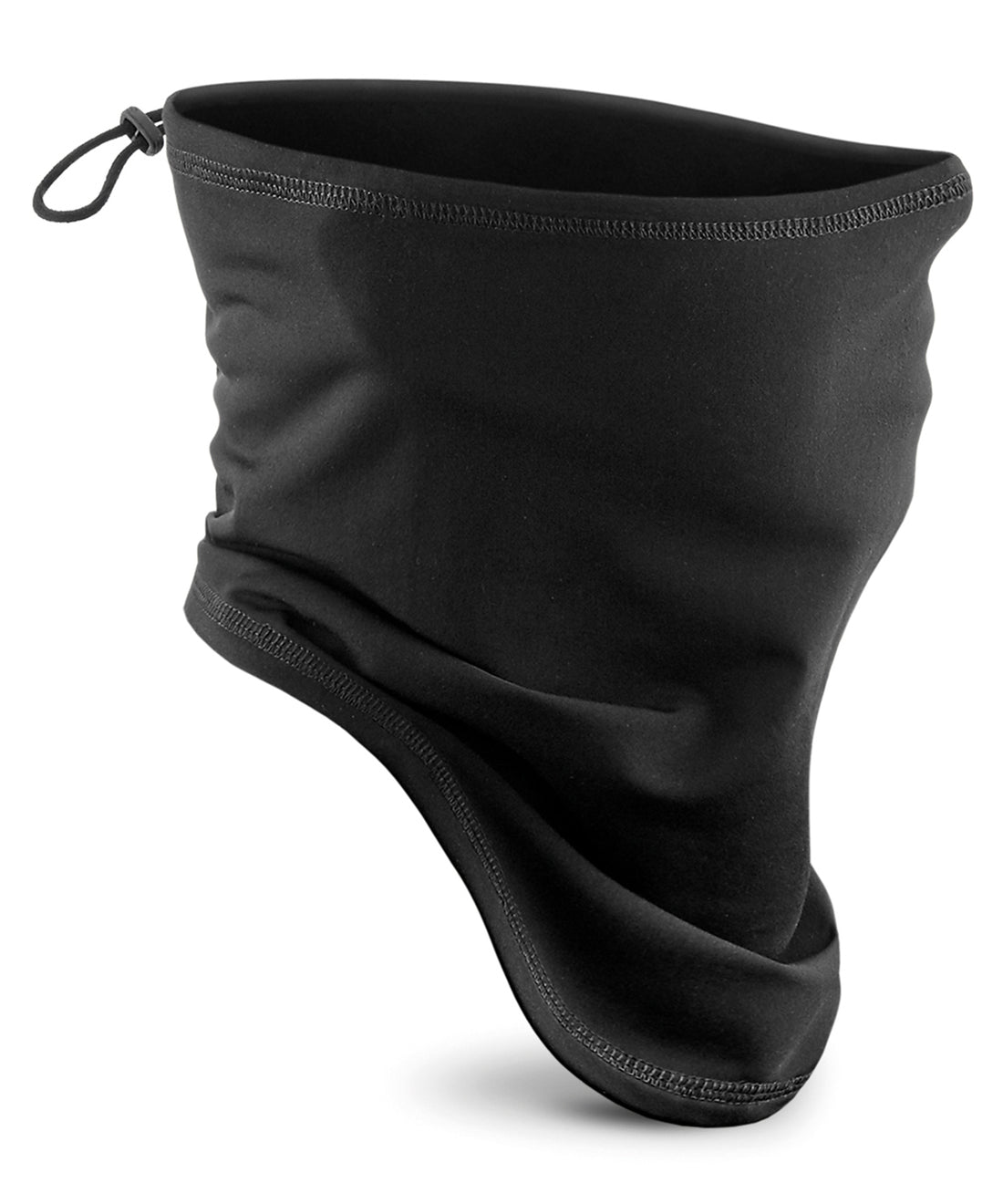 Softshell sports tech neck warmer in Black
