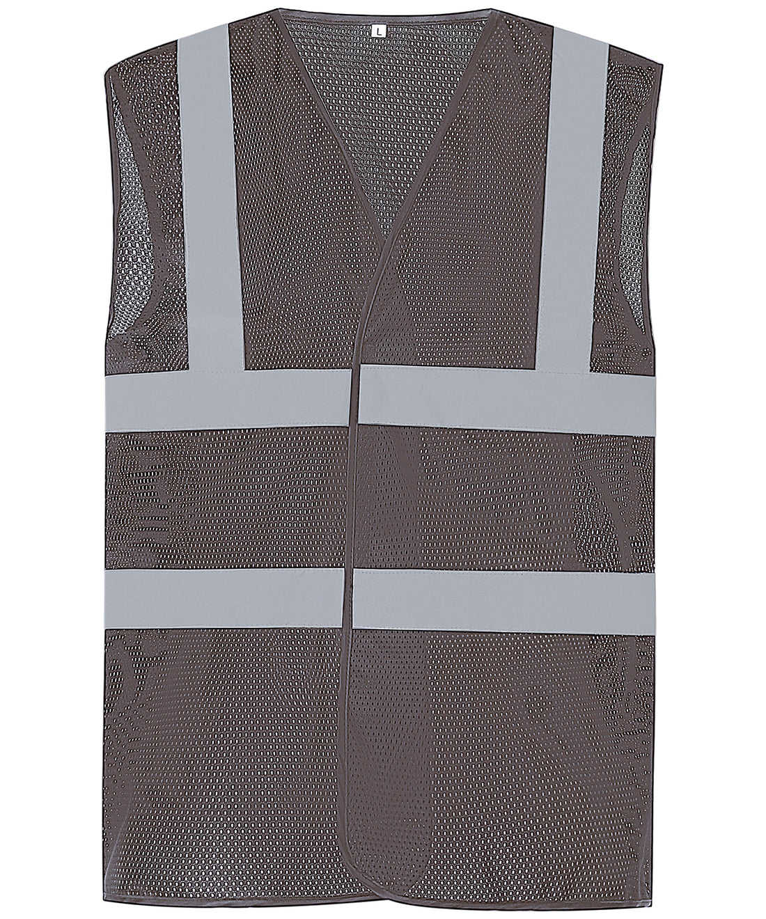 Top cool open mesh 2-band-and-braces waistcoat (HVW120) in Grey