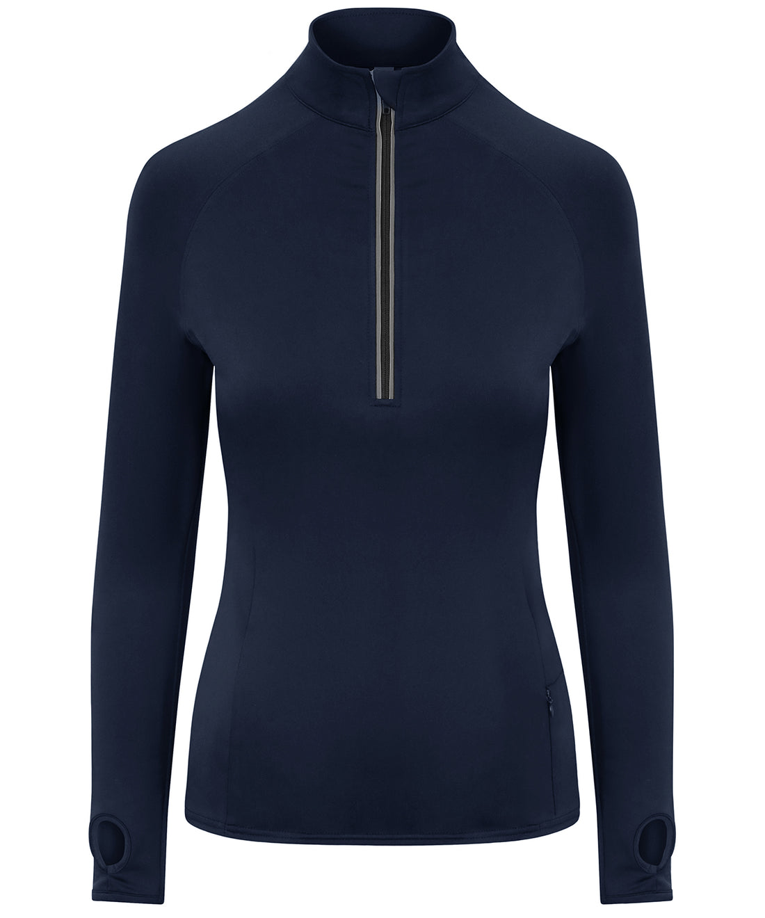 Women's Cool Flex long half-zip top in French Navy