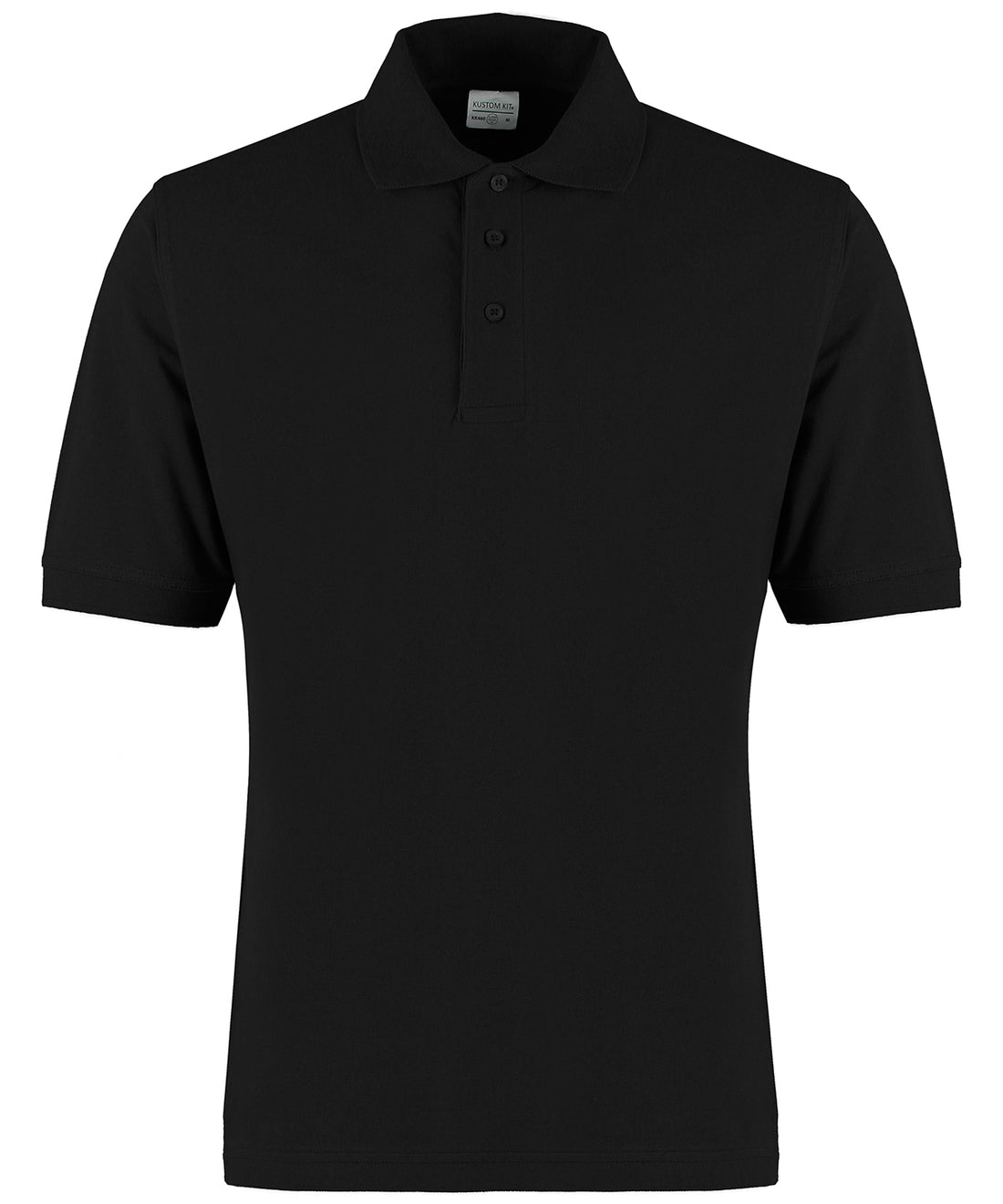 Classic fit cotton Klassic Superwash® 60° polo in Black