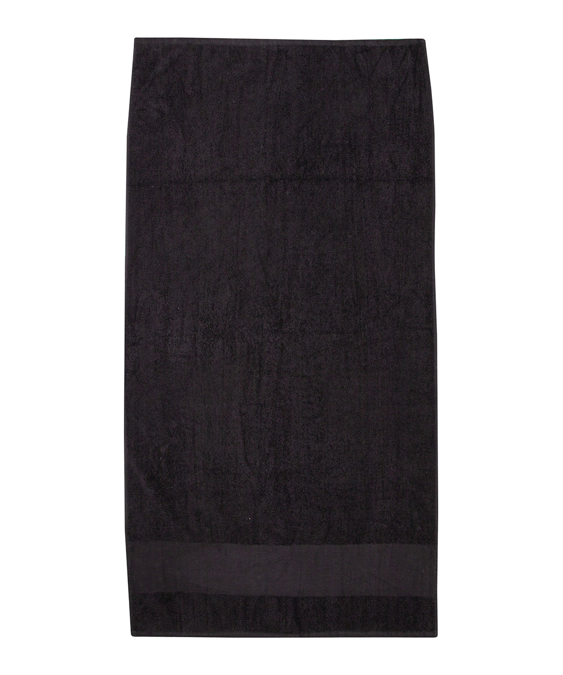 Printable border hand towel in Black