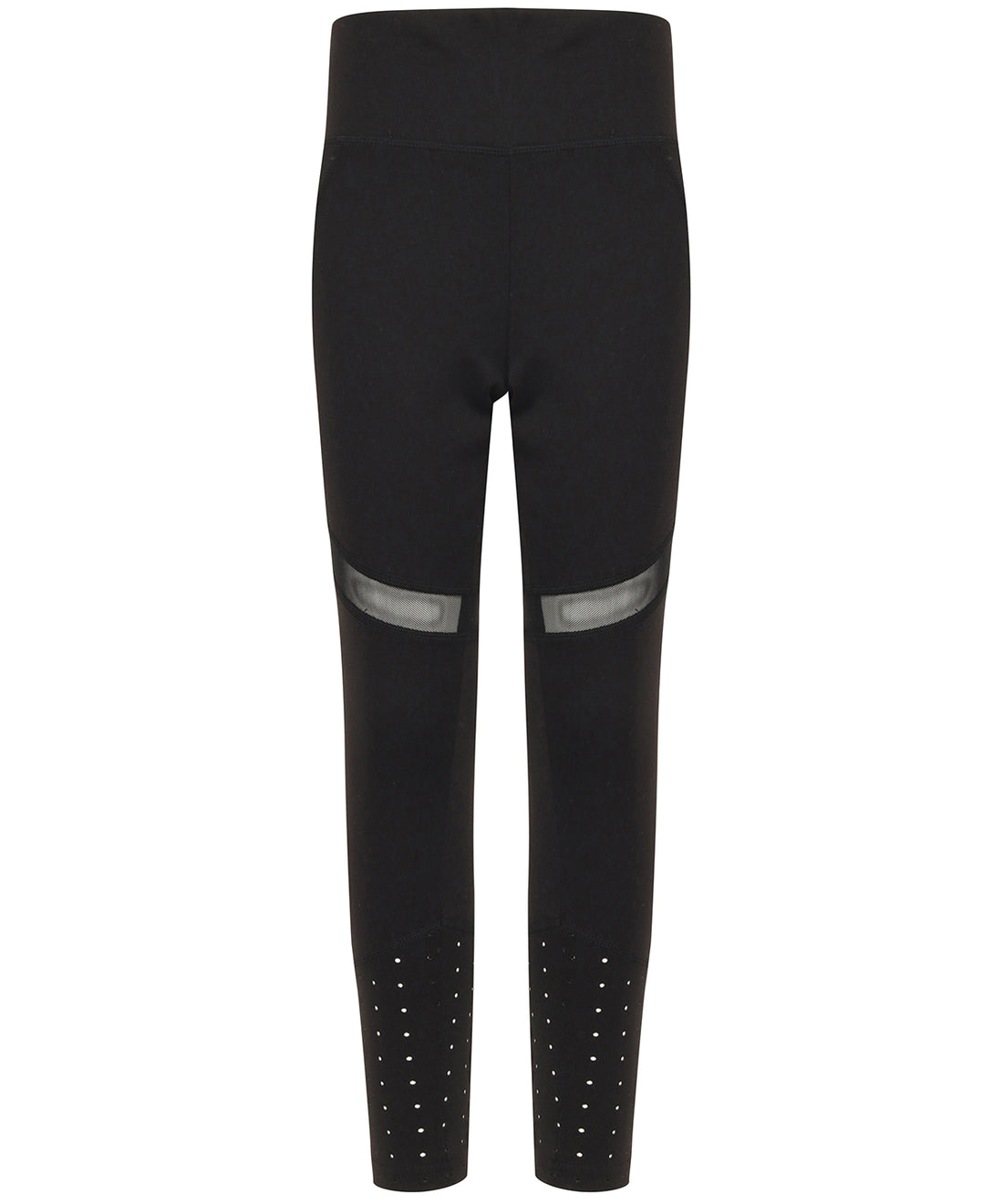 Kids panelled leggings in Black