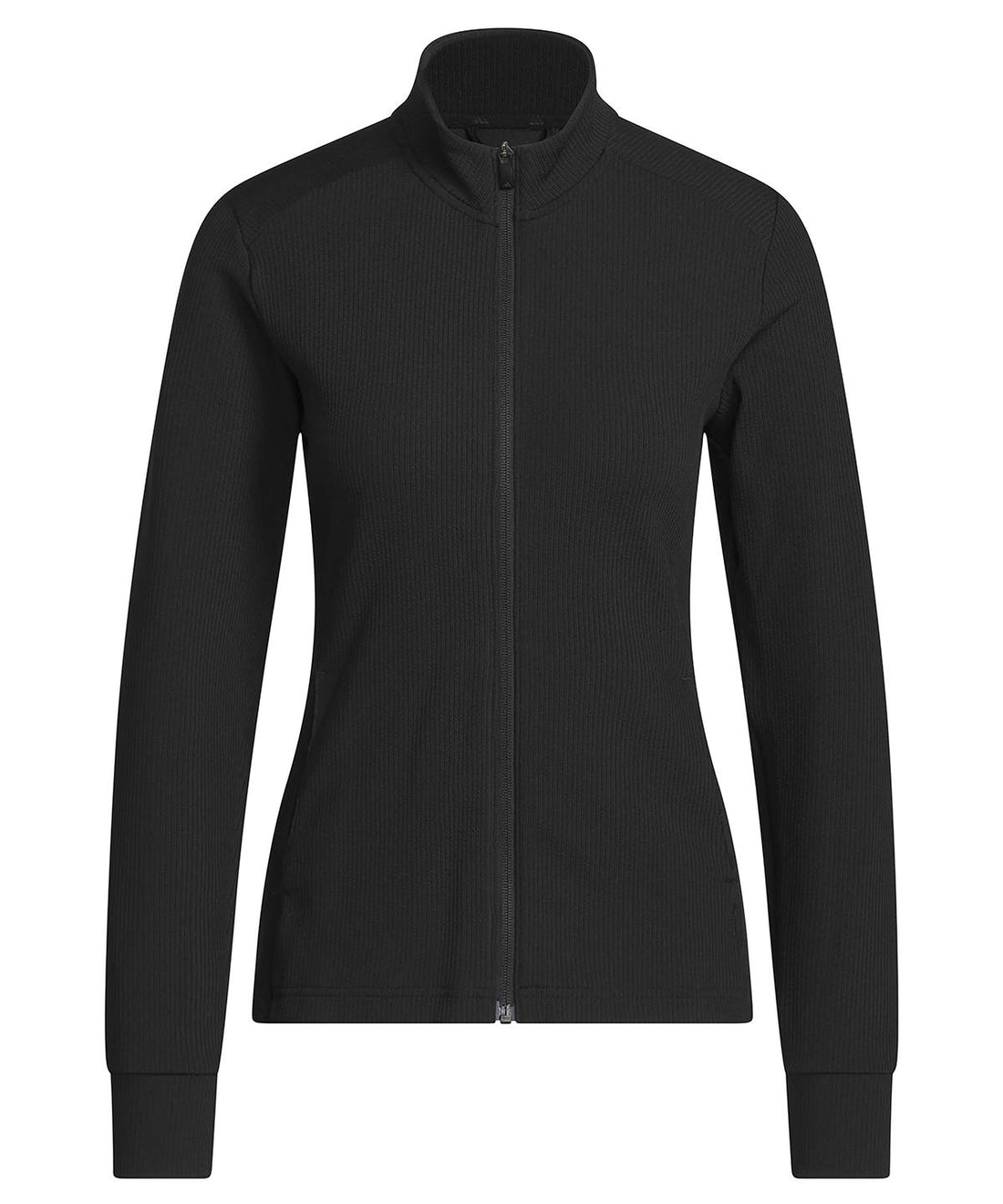 Women’s performance texture full-zip jacket in Black