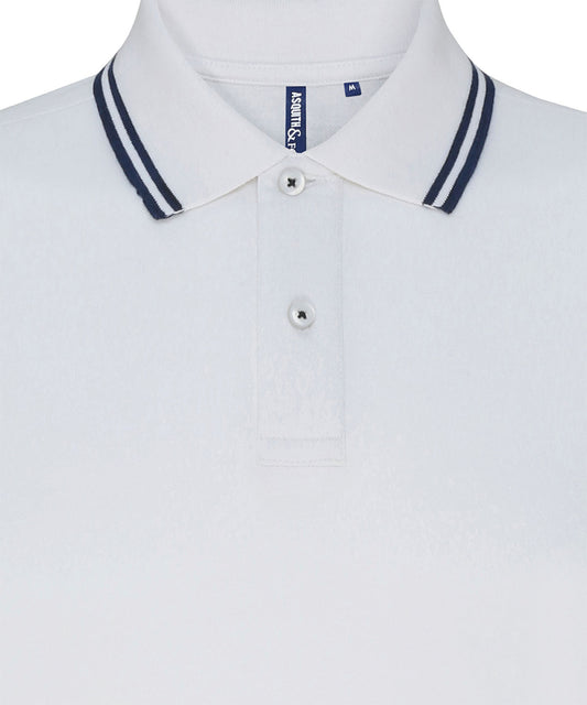 Men's classic fit tipped polo