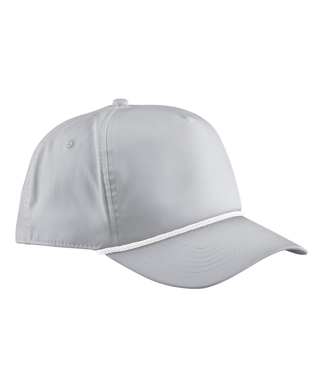 Rope detail golf cap in Light Grey/White