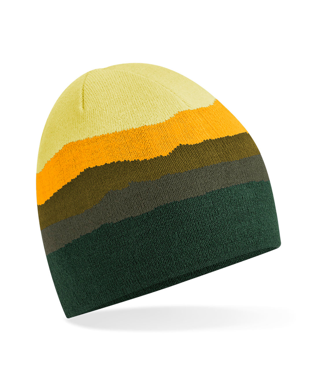 Mountain peaks pull-on beanie in Alpine Peaks