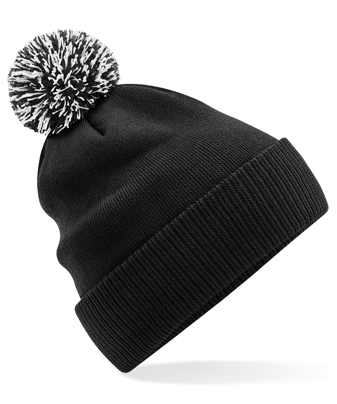 Recycled Snowstar® beanie in Black/White