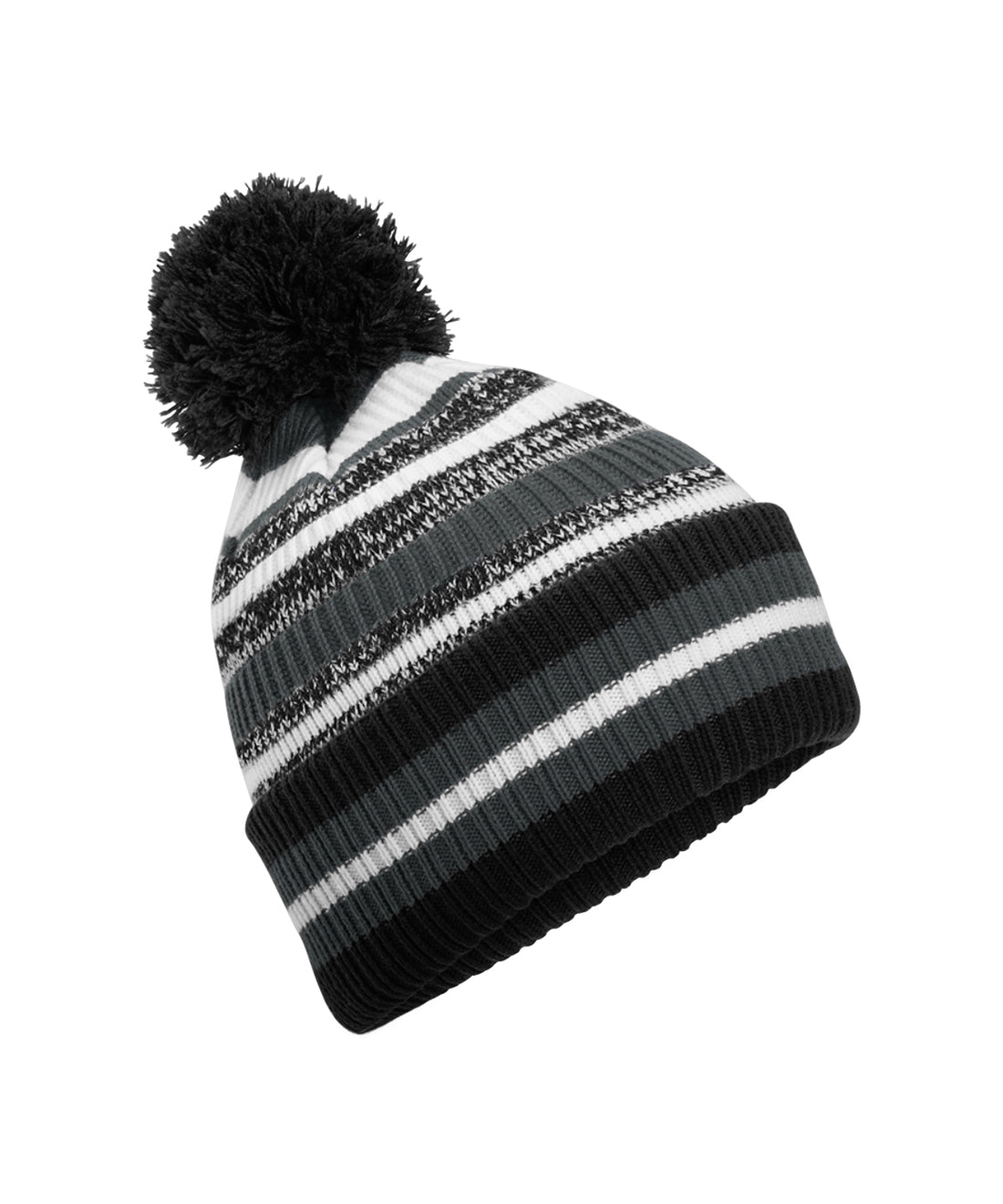 Multi-sport fan beanie in Black/Graphite Grey/White