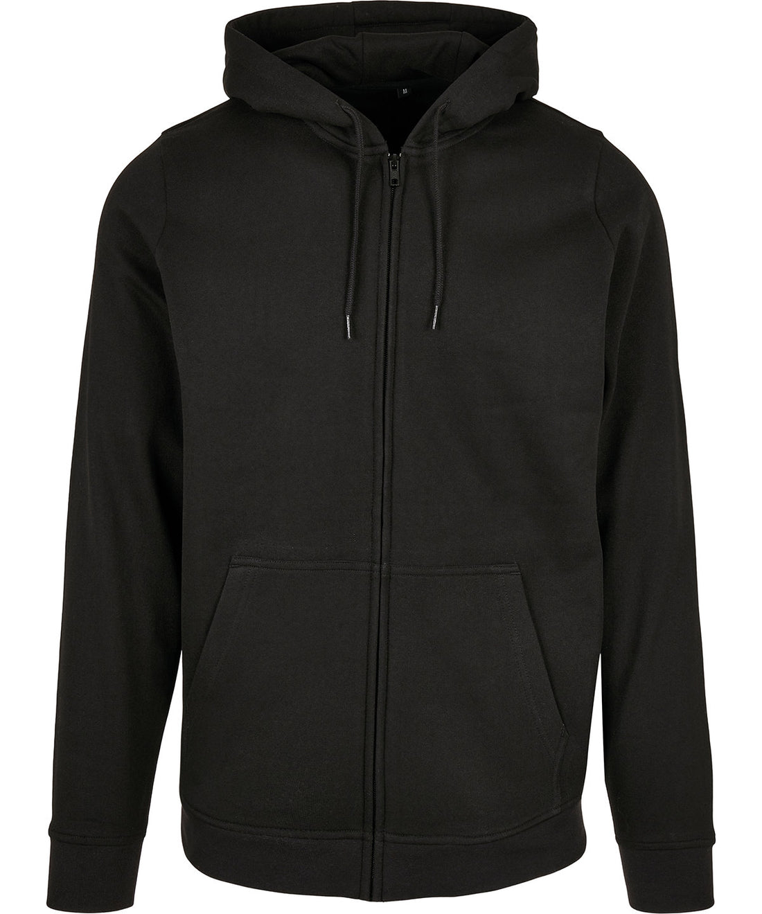 Basic zip hoodie in Black