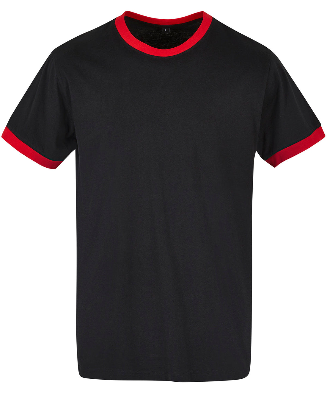 Ringer tee in Black/City Red