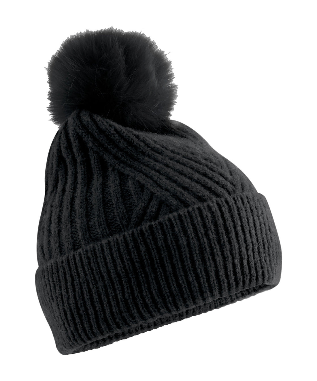 Snow luxe beanie in Black