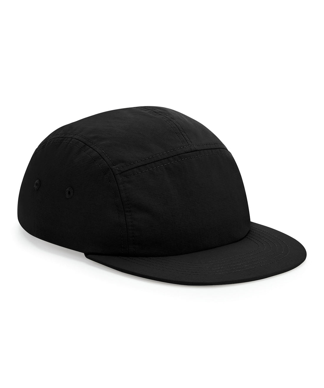 Outdoor 5-panel camper cap in Black
