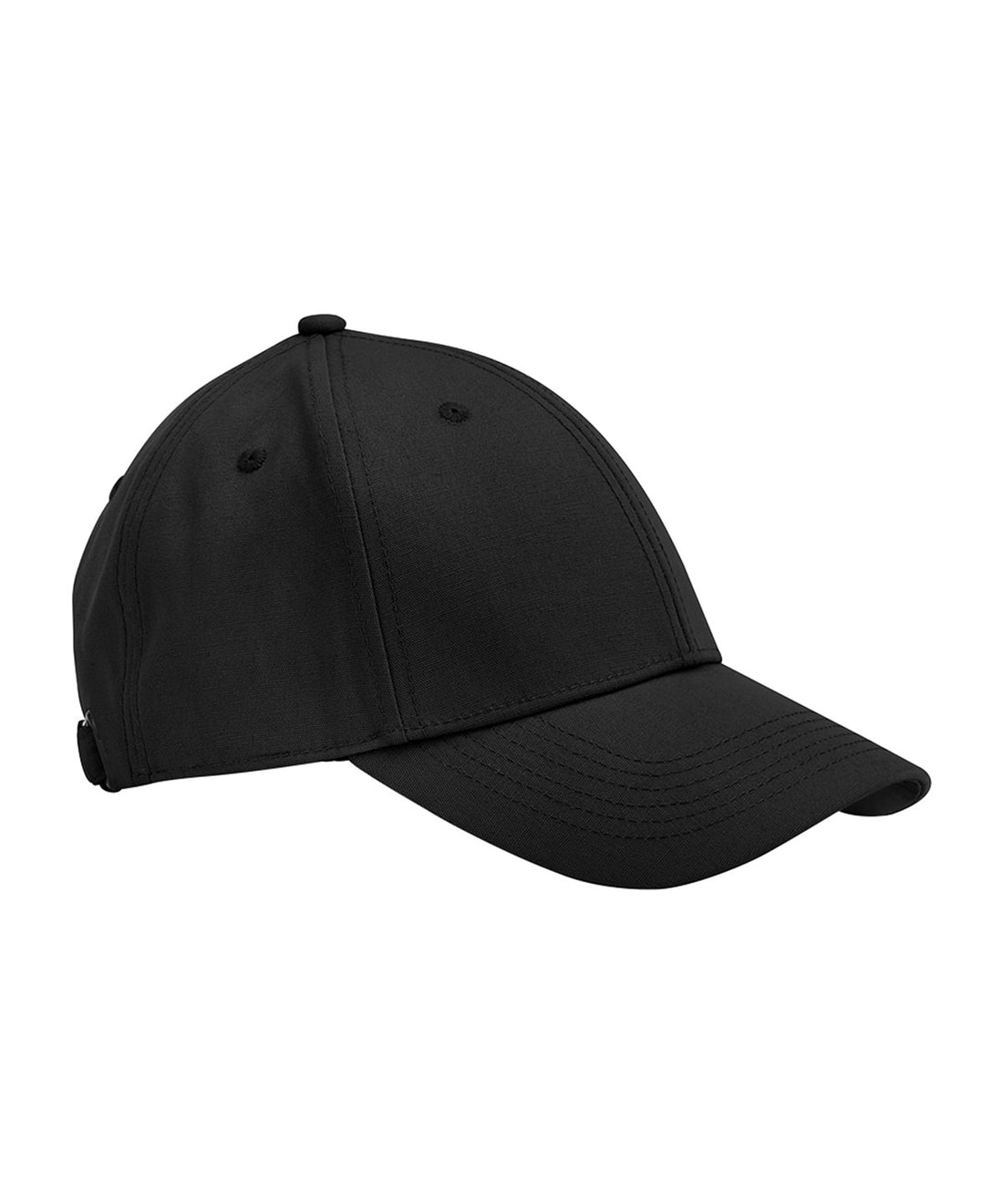 EarthAware® organic cotton canvas 6-panel cap in Black