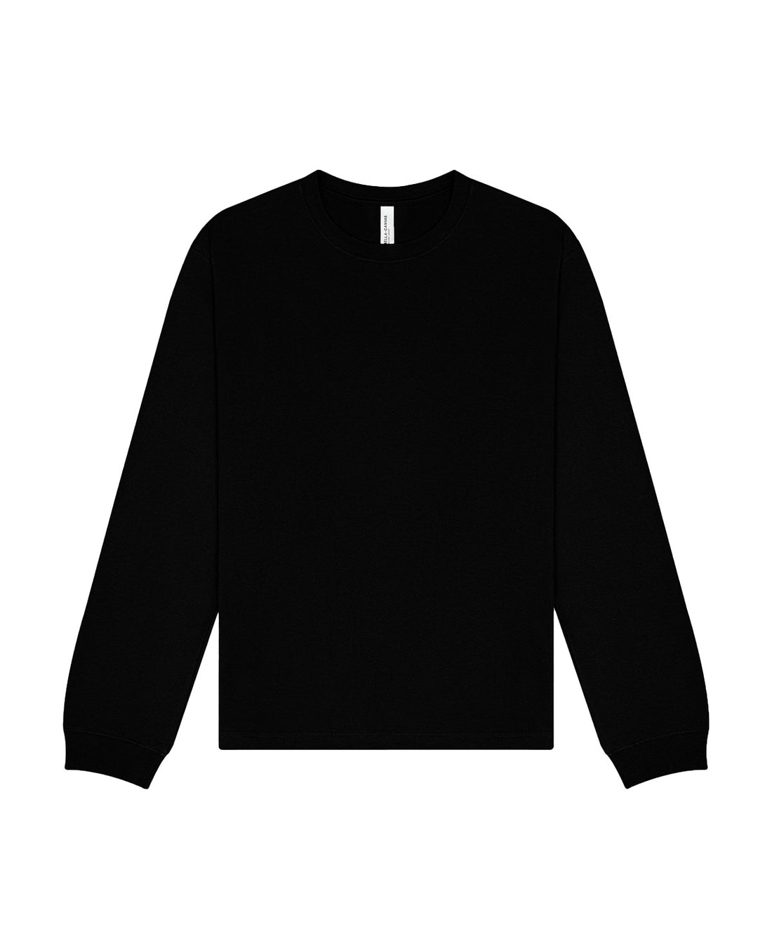 Unisex long sleeve heavy tee in Black