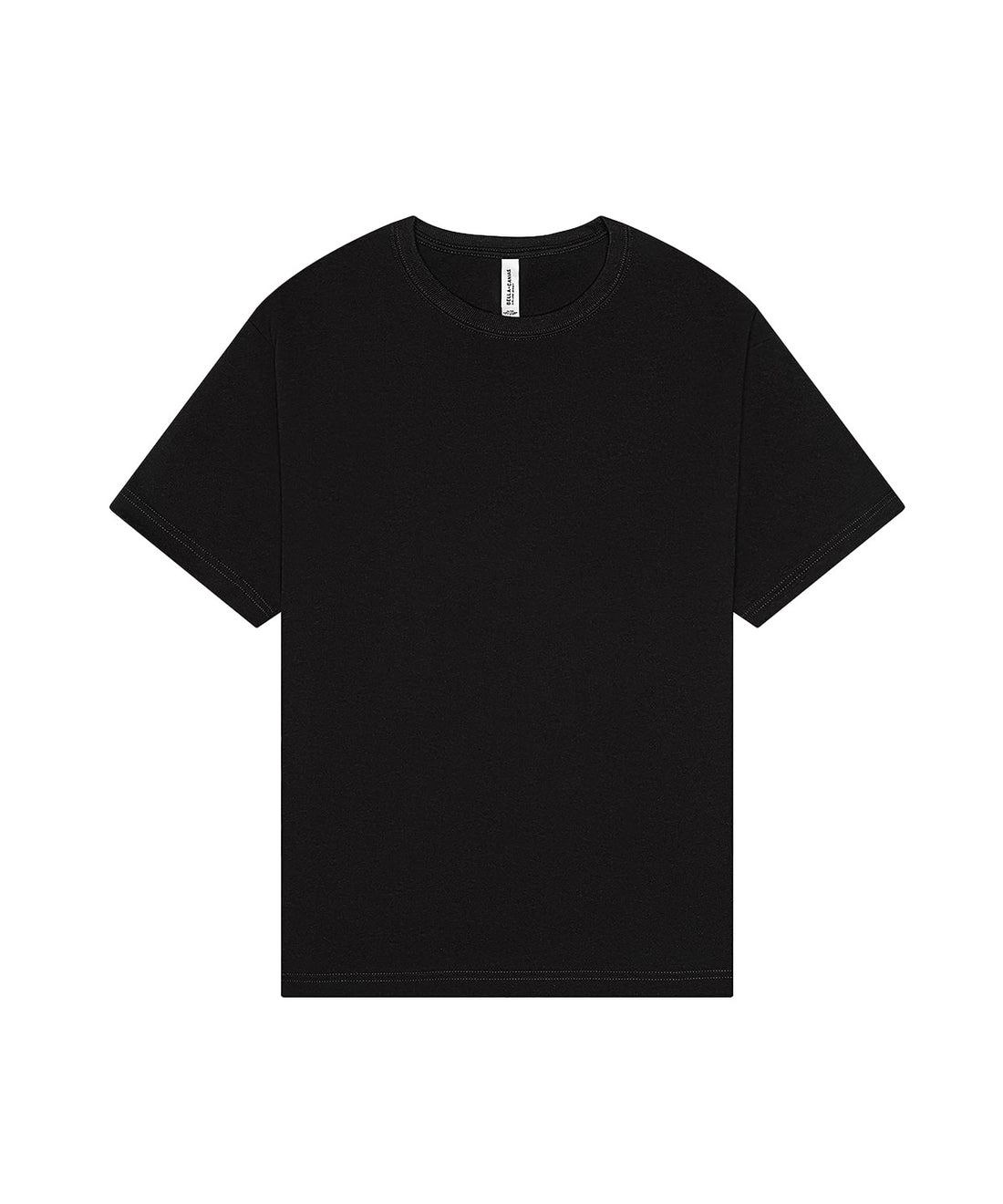 Unisex heavy boxy tee in Black