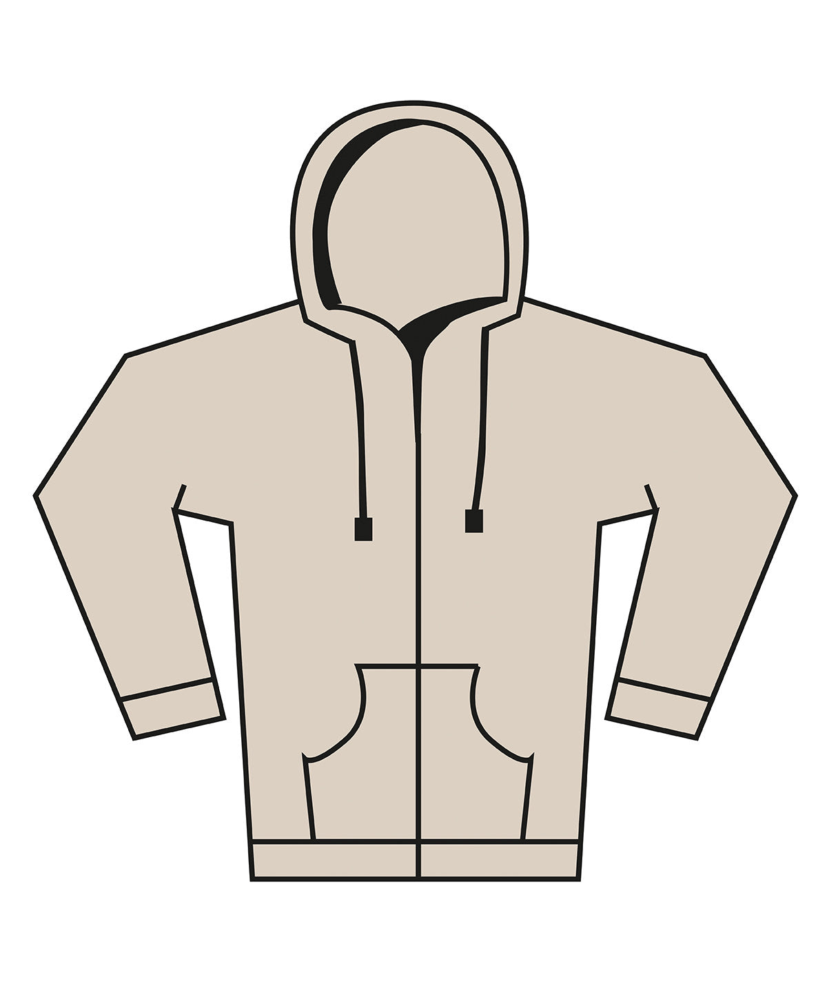 Unisex heavy full-zip hoodie