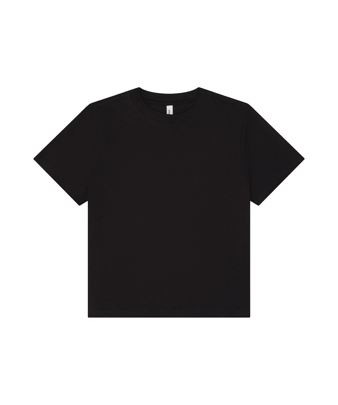 Women’s heavy boxy tee in Black