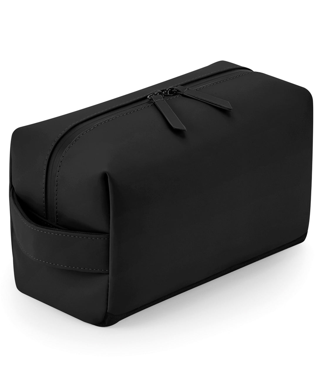 Matte PU toiletry/accessory case in Black
