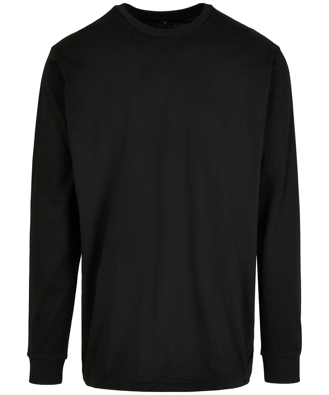 Organic long sleeve with cuff rib in Black