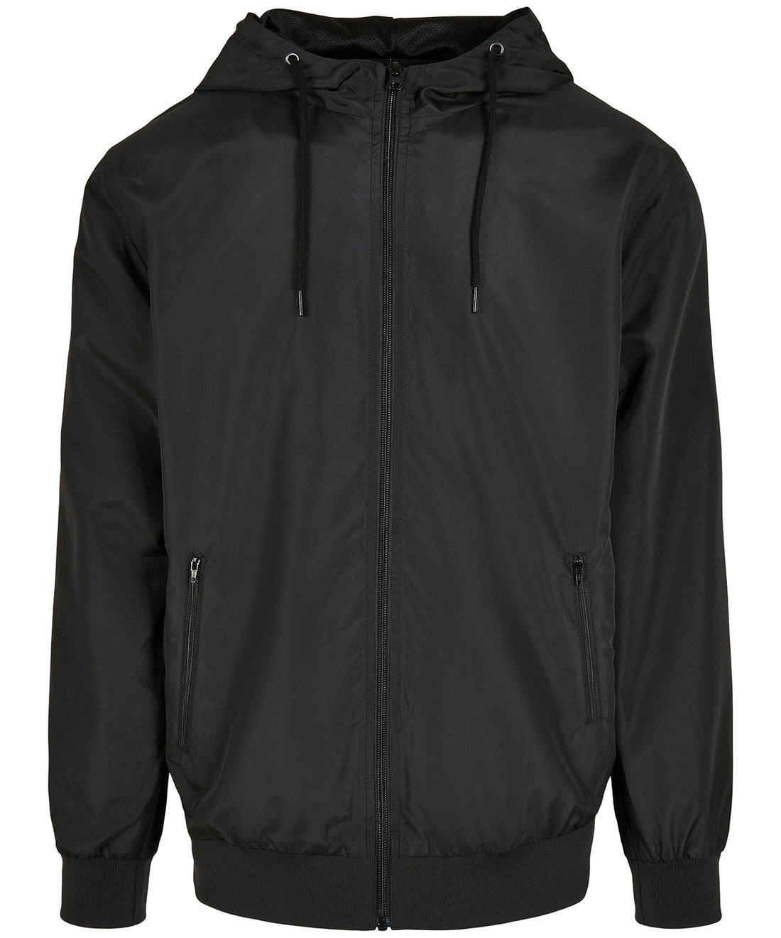 Recycled windrunner in Black/Black