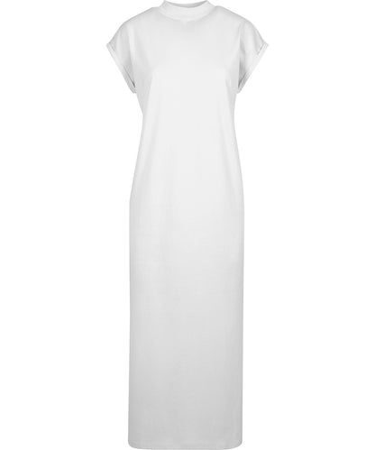 Women’s long extended shoulder dress