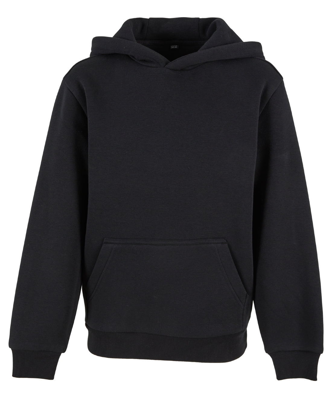 Kids fluffy hoodie in Black