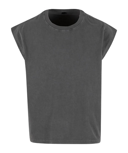 Vintage cropped heavy sleeveless tee