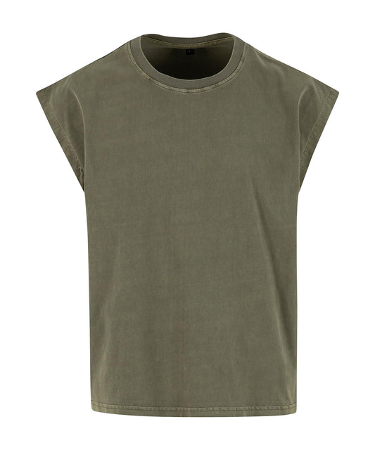 Vintage cropped heavy sleeveless tee
