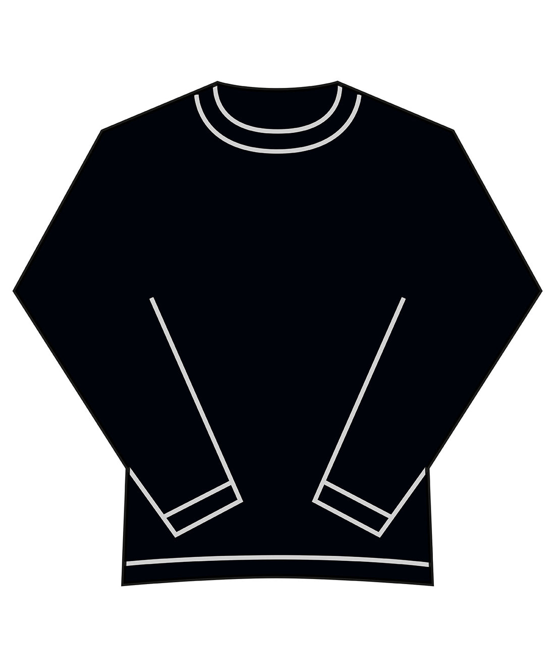 Long sleeve t-shirt in Black