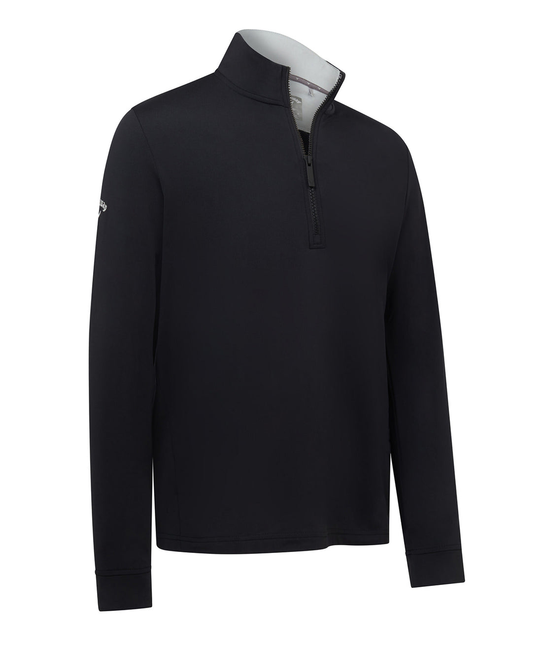 1/4-zip pullover in Caviar