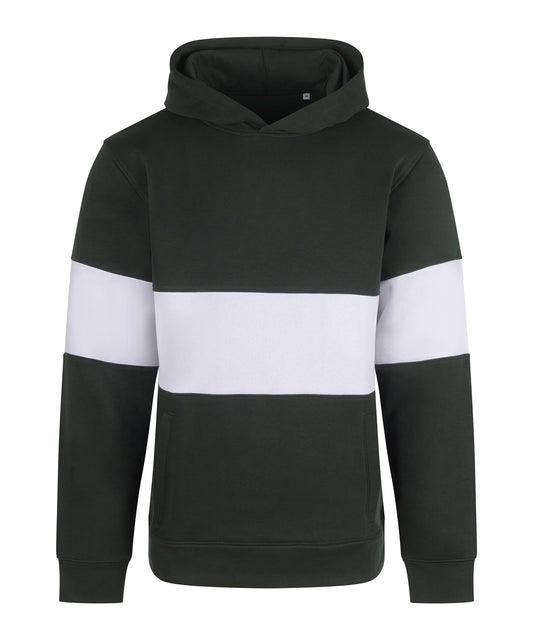 Heavyweight panelled hoodie