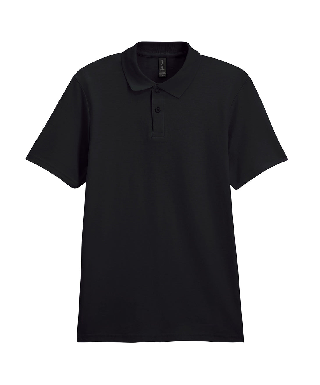 Softstyle™ adult double piqué polo in Black