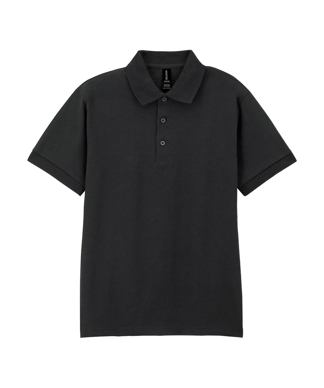 DryBlend® Jersey knit polo in Black