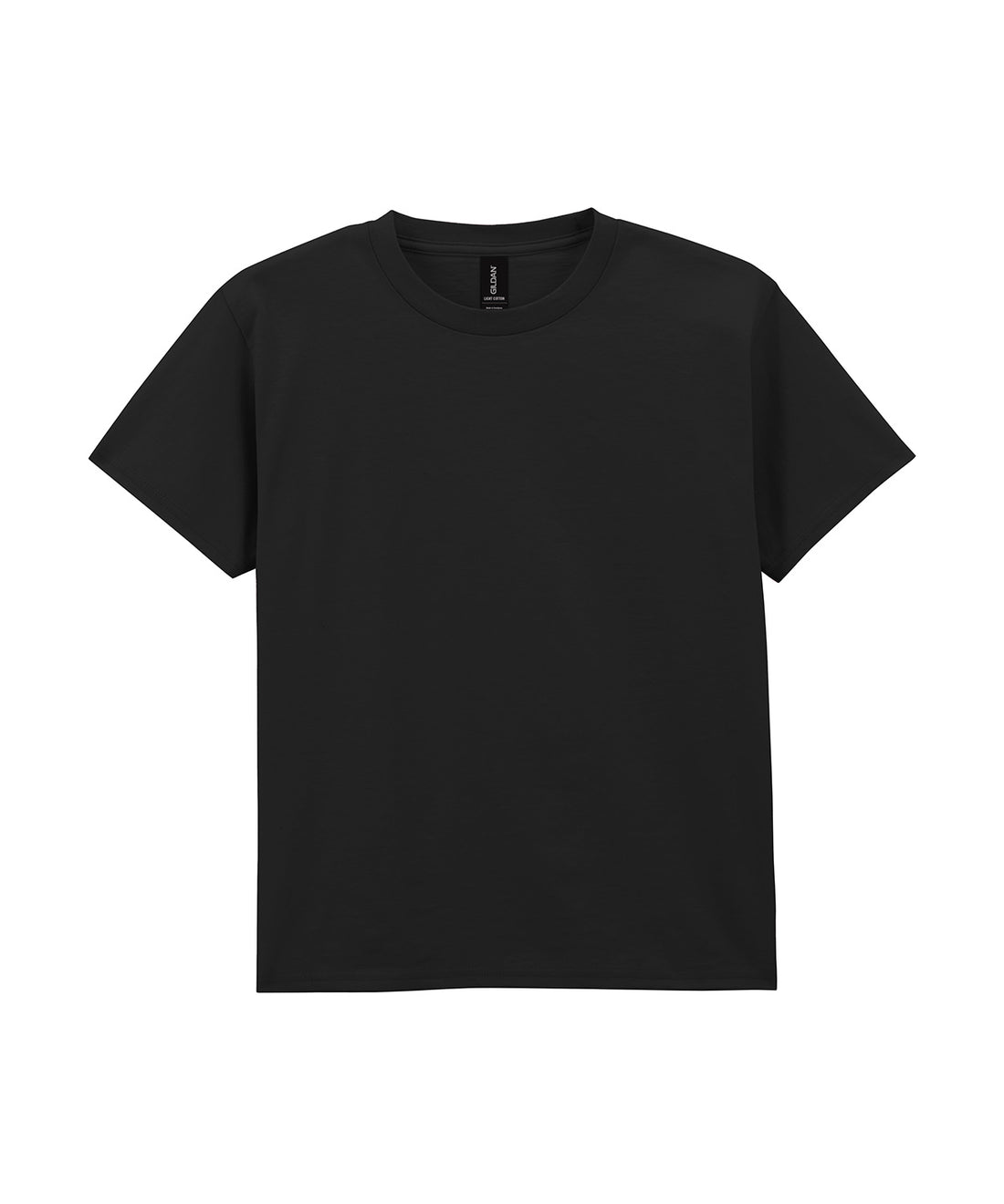 Light cotton youth t-shirt in Black