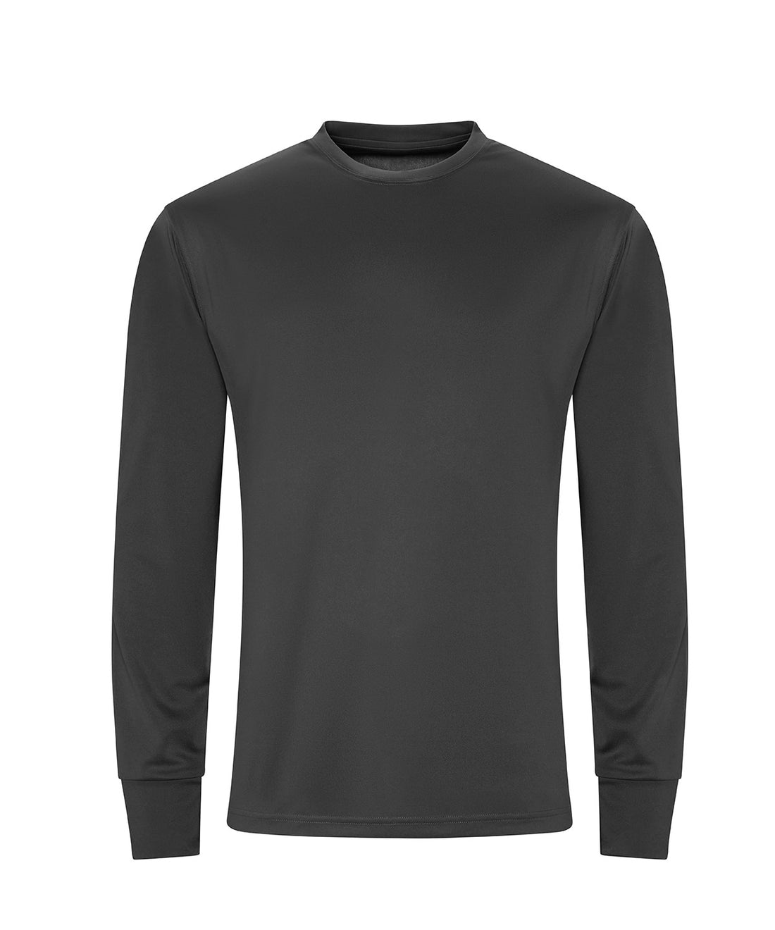 Long sleeve active T in Charcoal