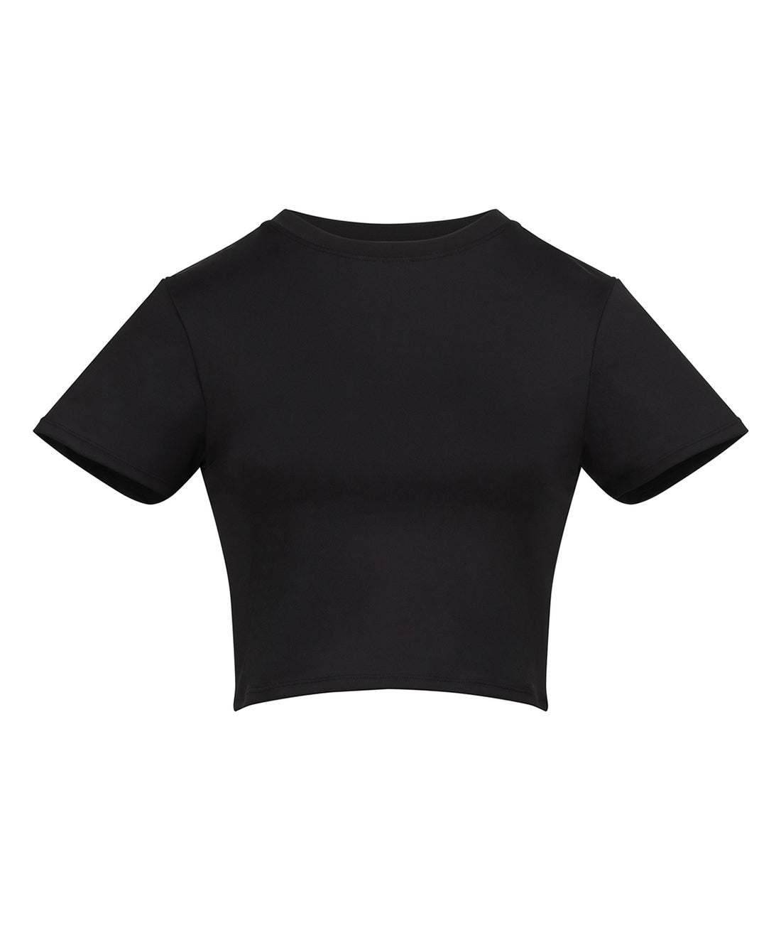 Women’s recycled cropped T in Jet Black