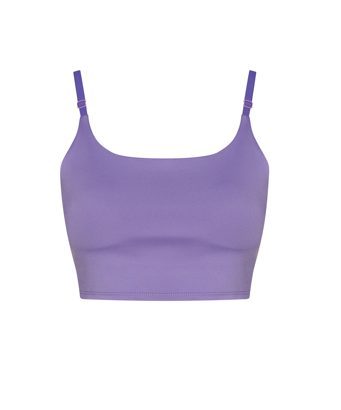 Women’s recycled tech sports bra in Digital Lavender