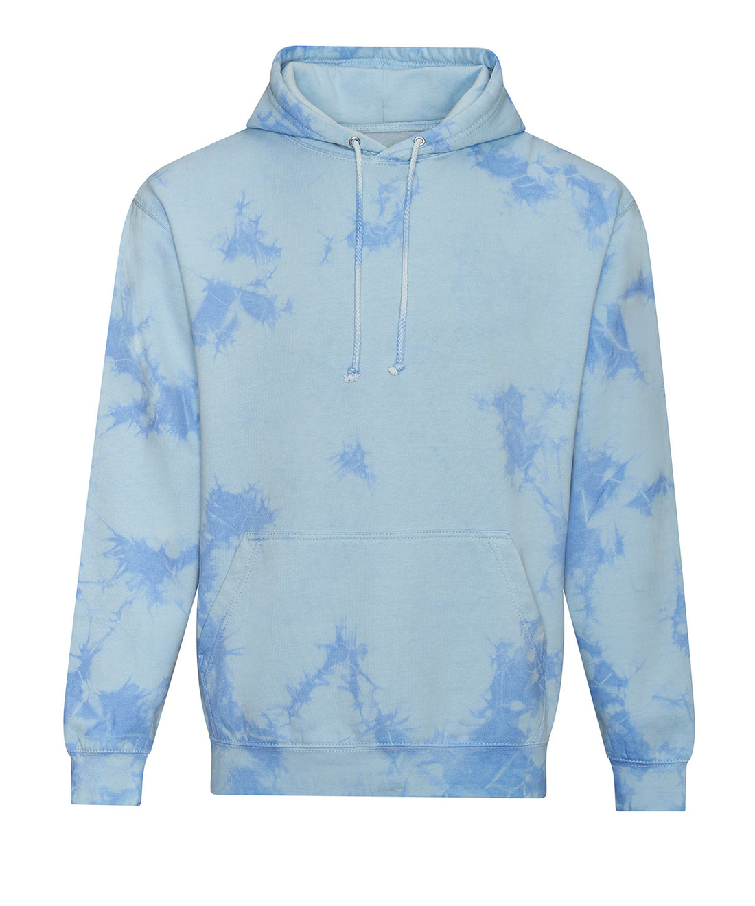 Tie dye hoodie in Blue Cloud