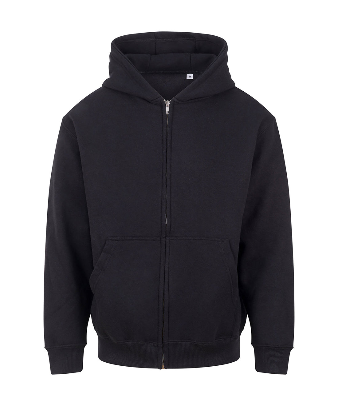 Vision heavyweight zoodie in Deep Black