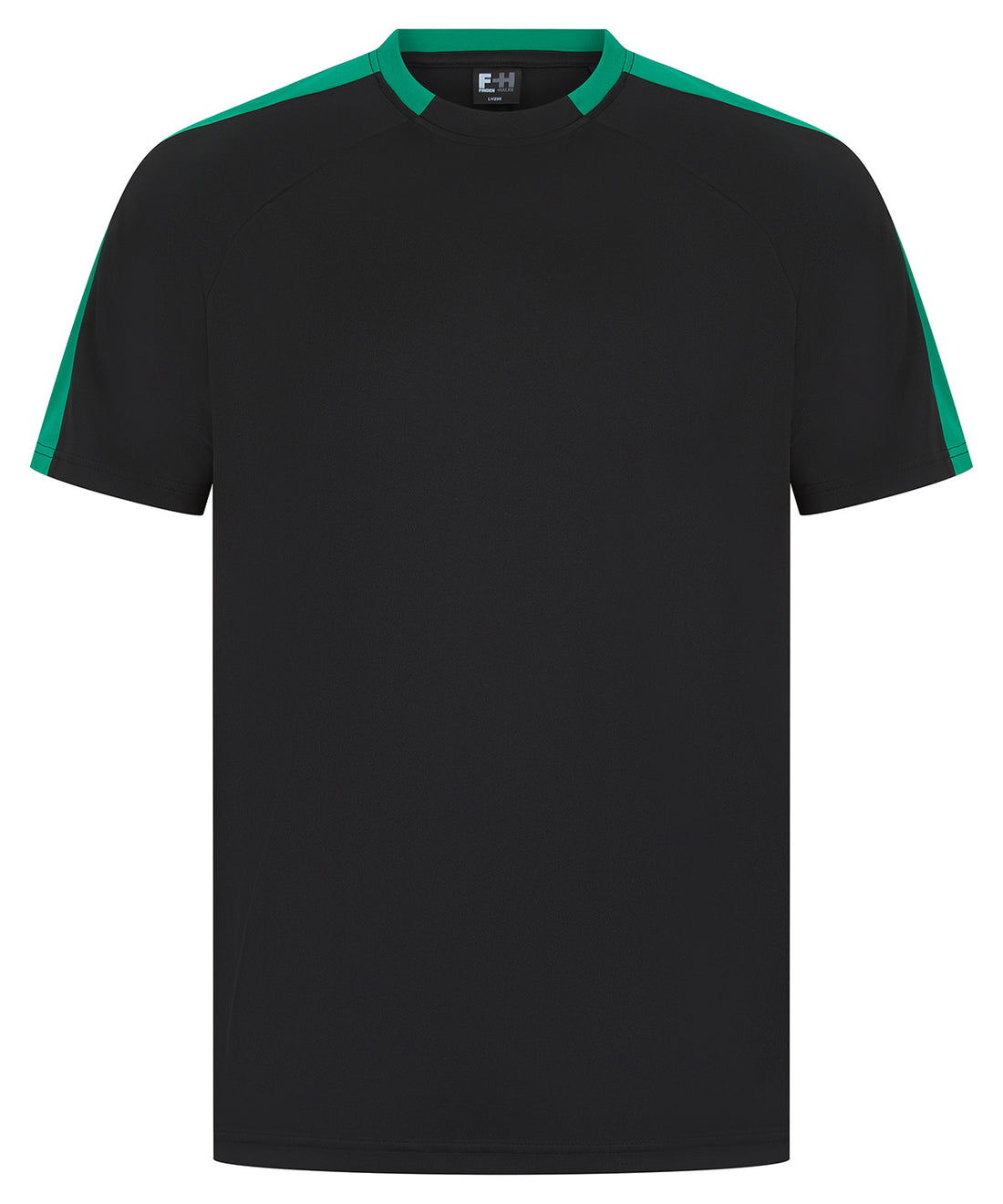 Unisex team t-shirt in Black/Emerald