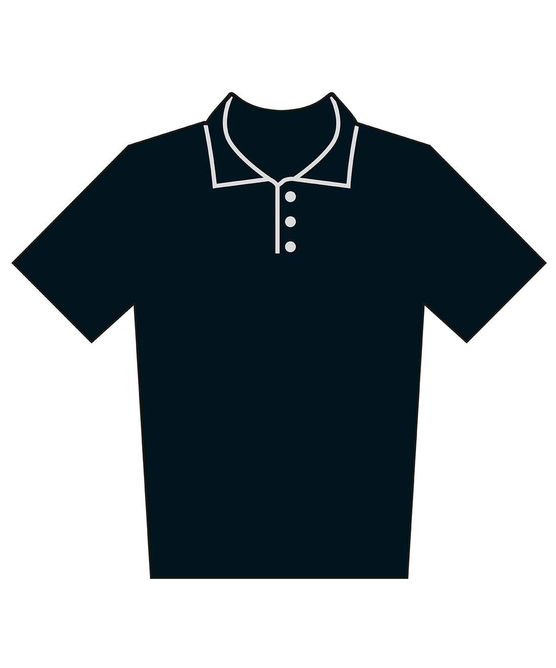 Adults team polo shirt in Black