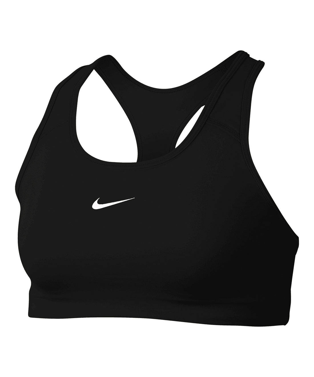 Women’s Nike Dri-FIT Swoosh one-piece bra in Black/White